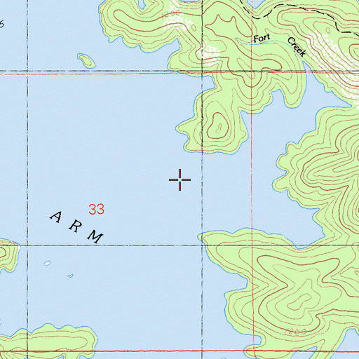Topographic Map of Fort Creek, CA