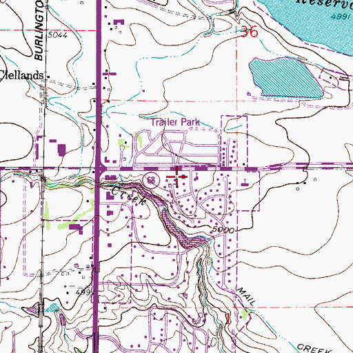 Topographic Map of Poudre Fire Authority Station 5, CO