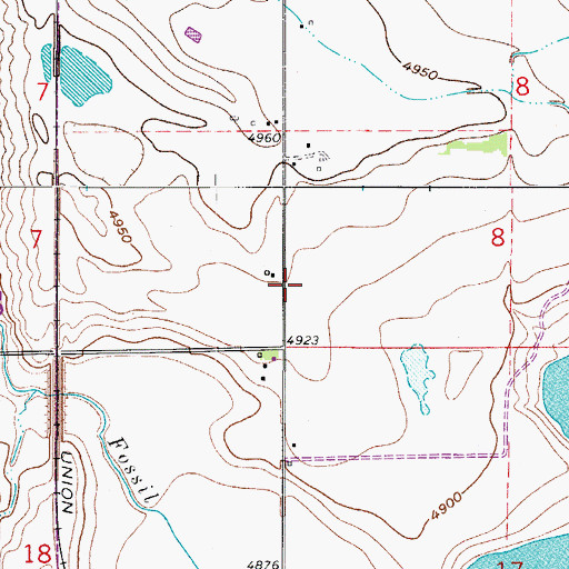 Topographic Map of Poudre Fire Authority Fire Station 14, CO