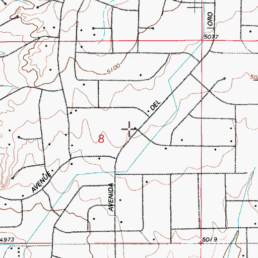 Topographic Map of Pueblo West Fire Department Station 2, CO