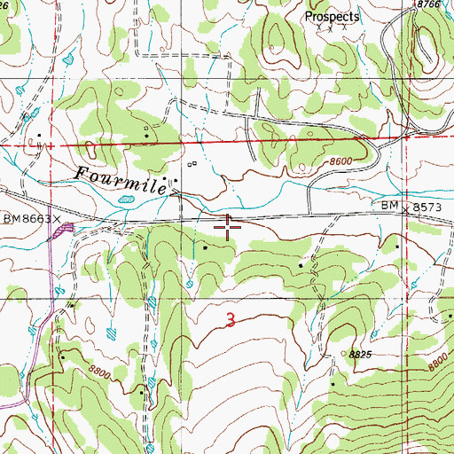 Topographic Map of Southern Park County Fire Protection District Station 2, CO