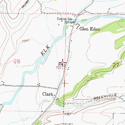 Topographic Map of North Routt Fire Protection District Station 1, CO