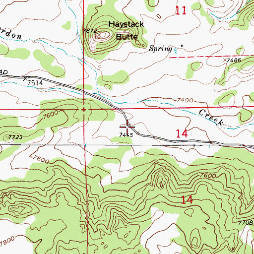 Topographic Map of Glacier View Fire District, CO