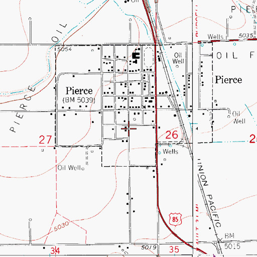 Topographic Map of Ault - Pierce Fire Department Station 2, CO