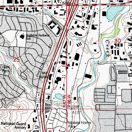 Topographic Map of El Paso County Search and Rescue, CO