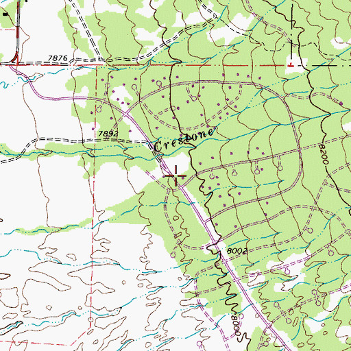 Topographic Map of Baca Grande Volunteer Fire Department, CO