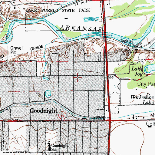 Topographic Map of West Park Volunteer Fire Station, CO
