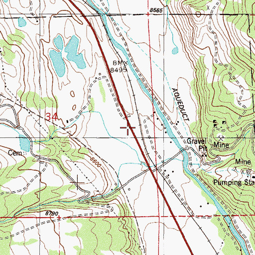 Topographic Map of Chaffee County Fire Protection District Station 3, CO