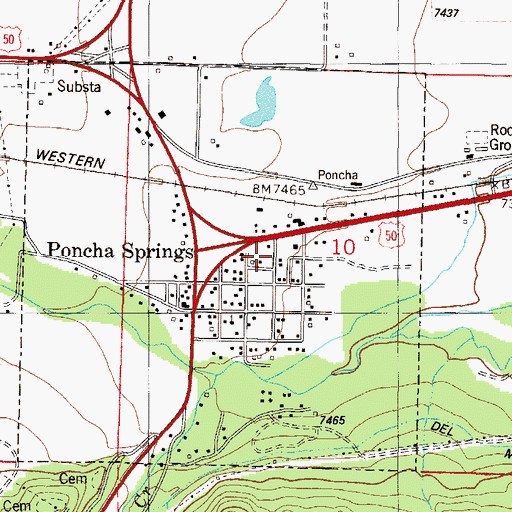 Topographic Map of Chaffee County Fire Protection District Station 4, CO