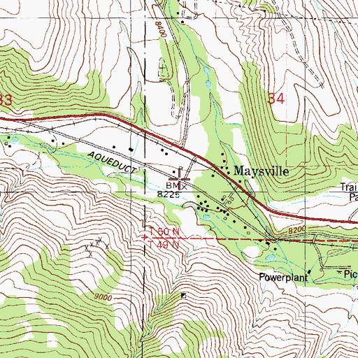 Topographic Map of Chaffee County Fire Protection District Station 5, CO