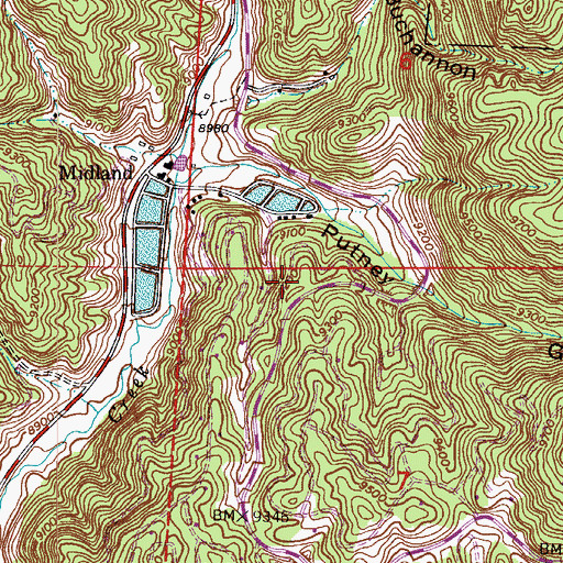 Topographic Map of Divide Fire Protection District Rainbow Valley Station, CO