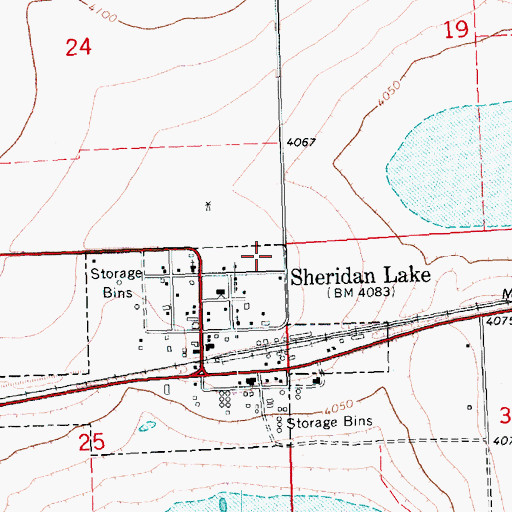 Topographic Map of Sheridan Lake Fire Department, CO