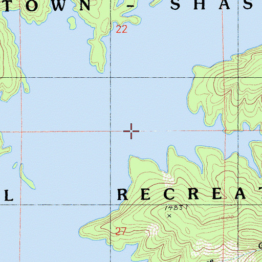 Topographic Map of Frenchman Gulch, CA
