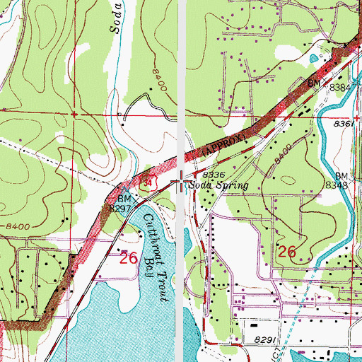 Topographic Map of Grand Lake Fire Protection District South Zone Station, CO