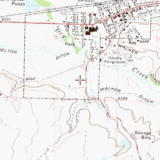 Topographic Map of West Routt Fire Protection District, CO