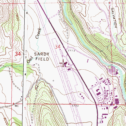 Topographic Map of Pitkin County Airport Fire Rescue, CO