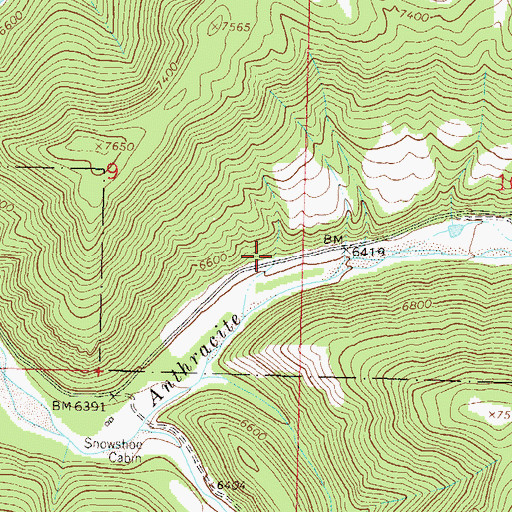 Topographic Map of Ragged Mountain Fire Protection District, CO