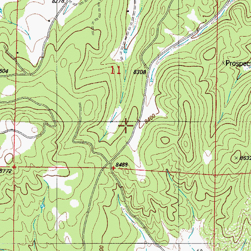 Topographic Map of Tallahassee Volunteer Fire Protection Cabin Creek Fire Station 2, CO