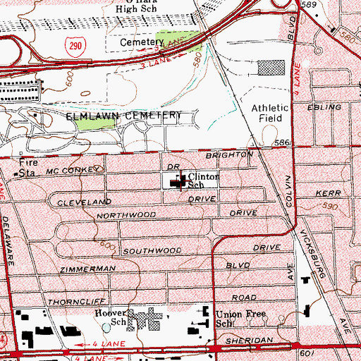 Topographic Map of Covenant Academy, NY