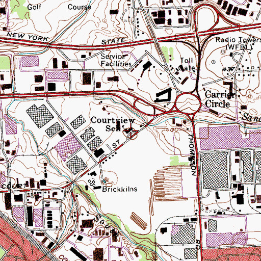 Topographic Map of Living Word Academy, NY