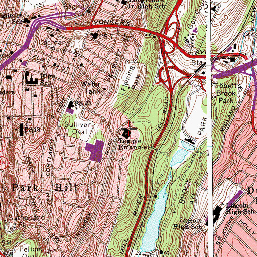 Topographic Map of Abundant Life Christian Center, NY