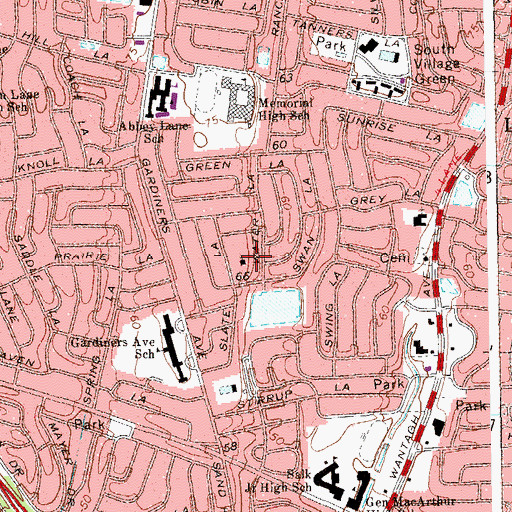 Topographic Map of Saint John Orthodox Church, NY