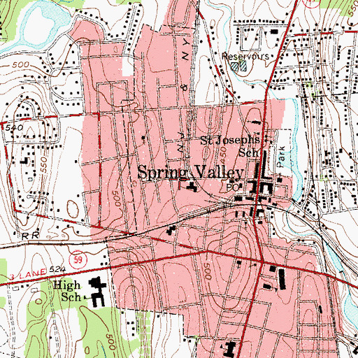 Topographic Map of Saint John the Baptist Russian Orthodox Church, NY