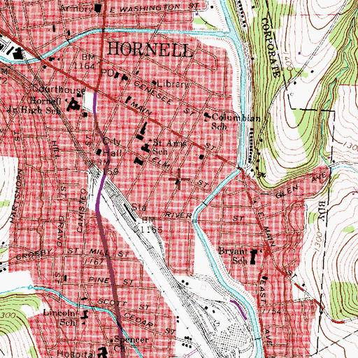 Topographic Map of Saint Paul's United Church of Christ, NY