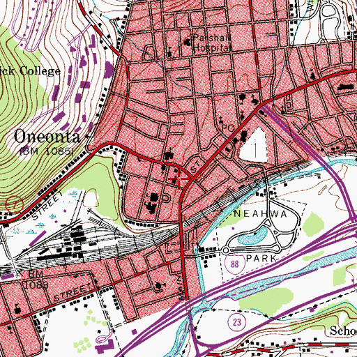 Topographic Map of Community Gospel Church, NY
