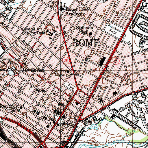 Topographic Map of Maranatha Church, NY