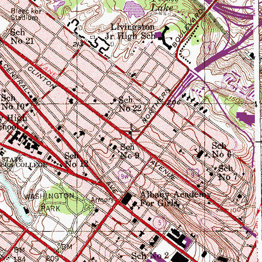 Topographic Map of Covenant Christian Fellowship, NY