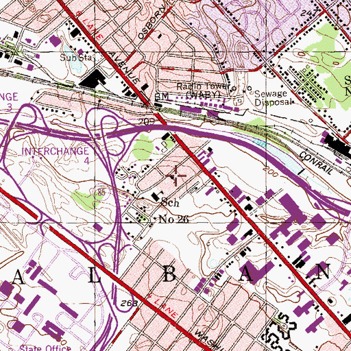 Topographic Map of La Roca Inconmovible Church, NY