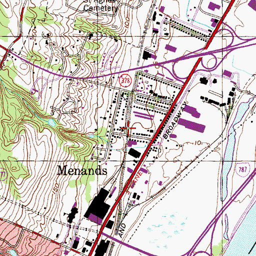 Topographic Map of Rock of Restoration, NY