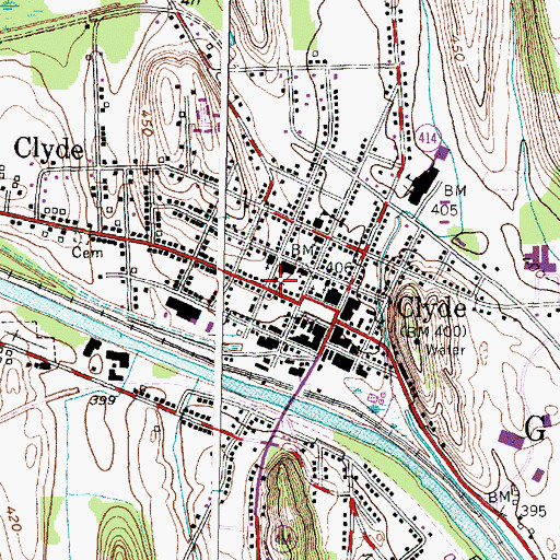 Topographic Map of Christ Community Church, NY
