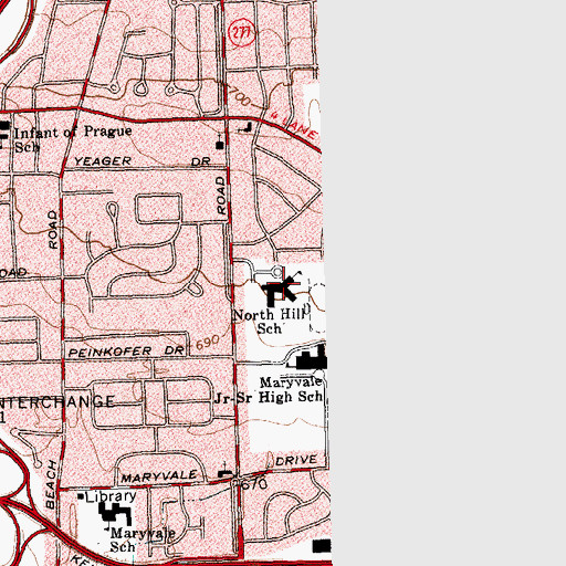 Topographic Map of Aspire School of Western New York, NY