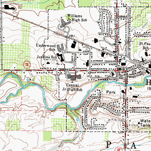 Topographic Map of Quest Elementary School, NY