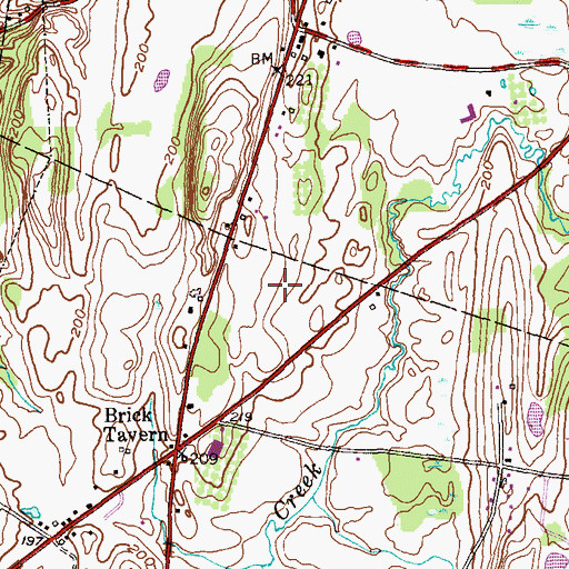 Topographic Map of Columbia County Commerce Center, NY