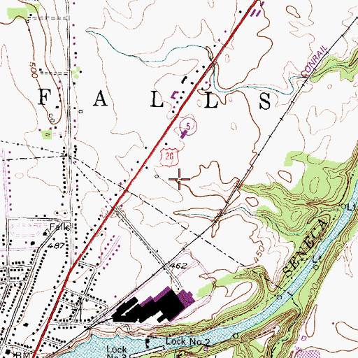 Topographic Map of Deer Run Corporate and Industrial Park, NY
