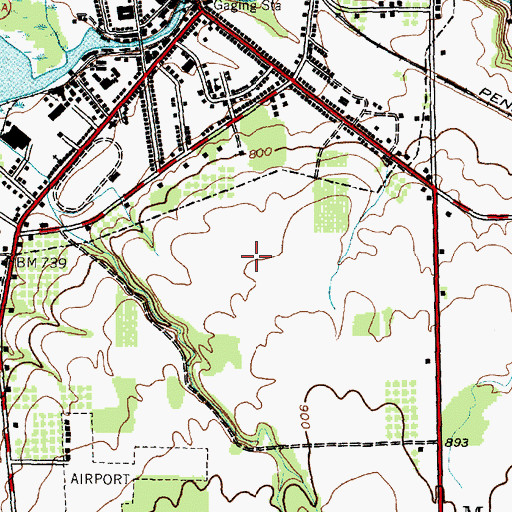 Topographic Map of Horizon Business Park, NY