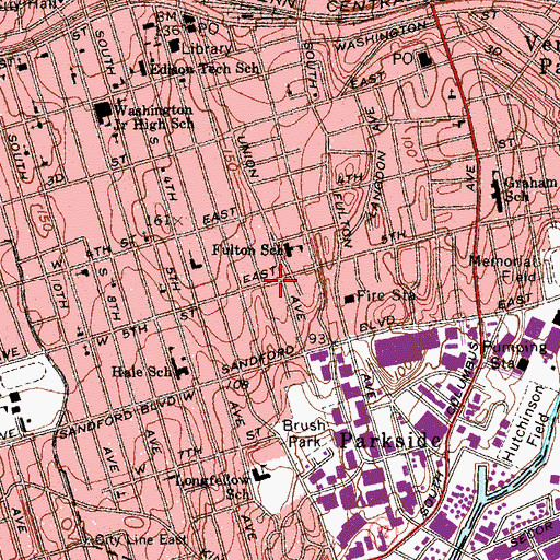 Topographic Map of Abyssinia Free Will Baptist Church, NY