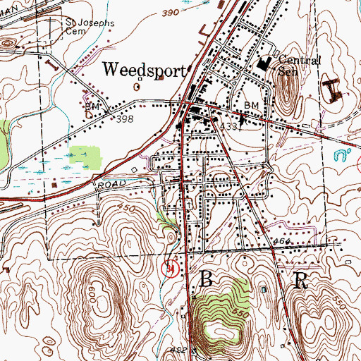 Topographic Map of Our Lady of the Snow Parish Church, NY