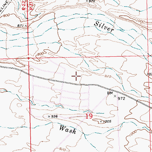 Topographic Map of Western Arizona Regional Medical Center, AZ