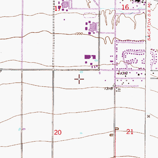 Topographic Map of Gila River Health Care Hu Hu Kam Memorial Hospital, AZ