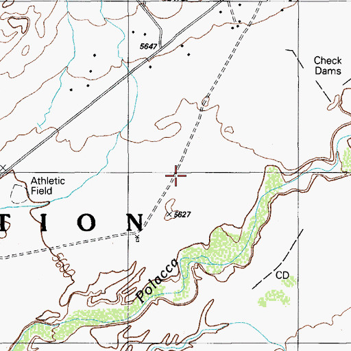 Topographic Map of Hopi Health Care Center Keams Canyon Service Unit, AZ
