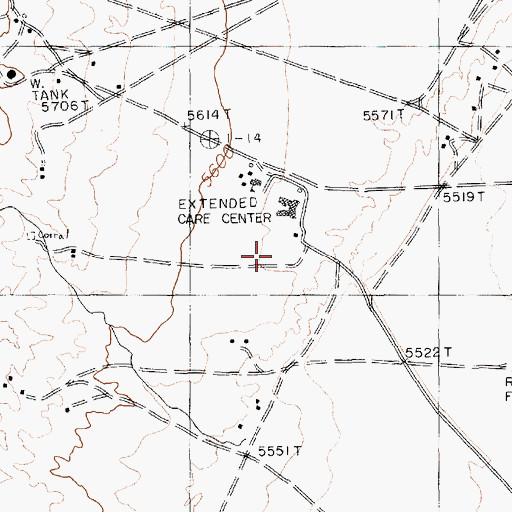 Topographic Map of Chinle Comprehensive Health Care Facility, AZ