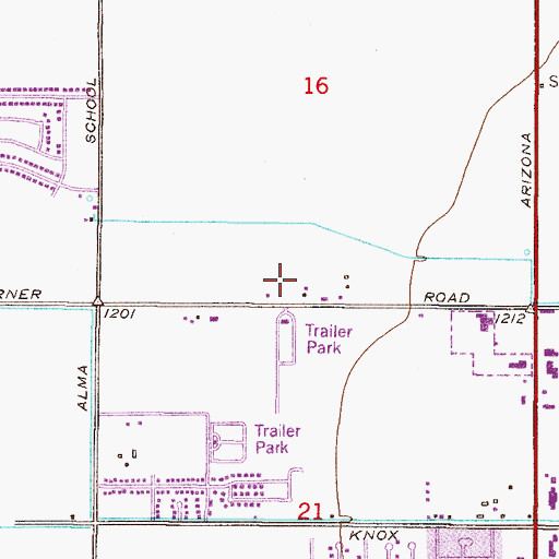 Topographic Map of Chandler Behavioral Health Outpatient Services Chandler Campus, AZ