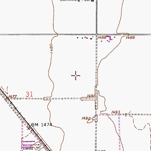 Topographic Map of Banner Ironwood Medical Center, AZ