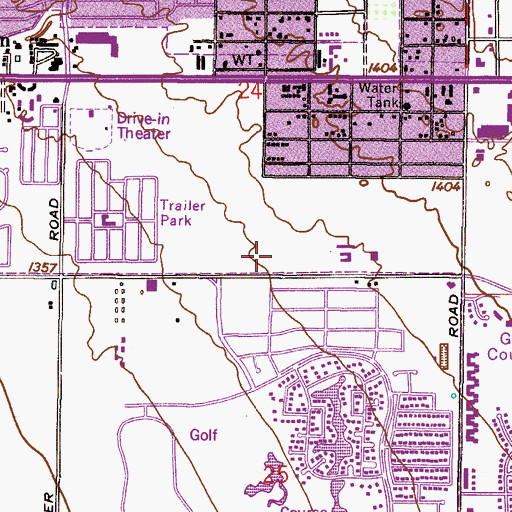 Topographic Map of Banner Baywood Surgery Center, AZ