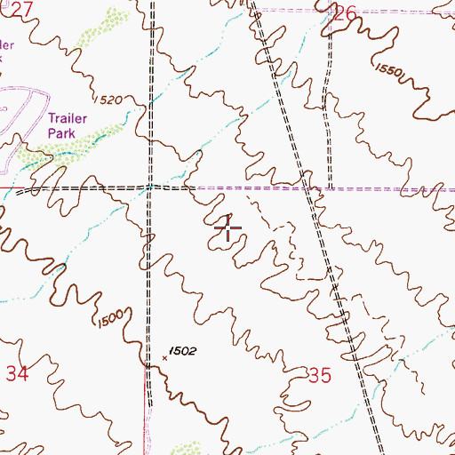 Topographic Map of Mountain Vista Medical Center, AZ