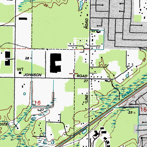 Topographic Map of Long Beach Fire Department Station 3, MS